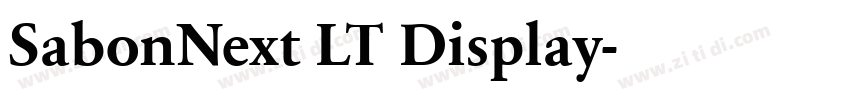 SabonNext LT Display字体转换